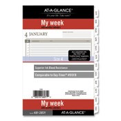 AT-A-GLANCE® 2-Page-Per-Week Planner Refills, 8.5 x 5.5, White Sheets, 12-Month (Jan to Dec): 2025 Item: AAG481285Y21