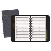 AT-A-GLANCE® Telephone/Address Book, 4.78 x 8, Black Simulated Leather, 100 Sheets Item: AAG8001105