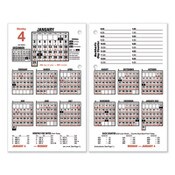 AT-A-GLANCE® Burkhart's Day Counter Desk Calendar Refill, 4.5 x 7.38, White Sheets, 12-Month (Jan to Dec): 2025 Item: AAGE71250