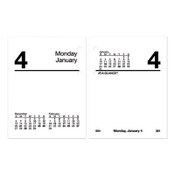 AT-A-GLANCE® Compact Desk Calendar Refill, 3 x 3.75, White Sheets, 12-Month (Jan to Dec): 2025 Item: AAGE91950
