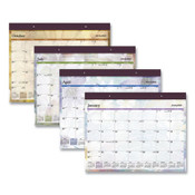 AT-A-GLANCE® Dreams Desk Pad Calendar, Seasonal Artwork, 21.75 x 17, White/Multicolor Sheets, Purple Binding, 12-Month (Jan to Dec): 2024 Item: AAGSK83704