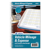 Adams® Vehicle Mileage and Expense Book, One-Part (No Copies), 5.25 x 8.5, 49 Forms Total Item: ABFAFR12