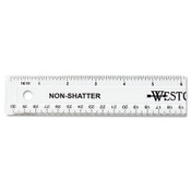 Westcott® Non-Shatter Flexible Ruler, Standard/Metric, 12" Long, Plastic, Clear Item: ACM13862