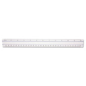 Westcott® 12" Magnifying Ruler, Standard/Metric, Plastic, Clear Item: ACM15571