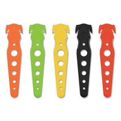 Westcott® Safety Cutter, 1.2" Blade, 5.75" Plastic Handle, Assorted, 5/Pack Item: ACM17379