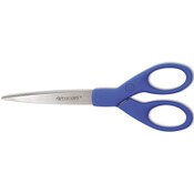 Westcott® Preferred Line Stainless Steel Scissors, 7" Long, 2.5" Cut Length, Straight Blue Handle Item: ACM44217
