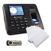 Acroprint® BioTouch Time Clock and Badges Bundle, 10,000 Employees, Black Item: ACPBTR150