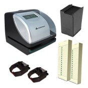 Acroprint® ES700 Time Clock and Document Stamp Bundle, Digital Display, Black/Silver Item: ACPTRB750
