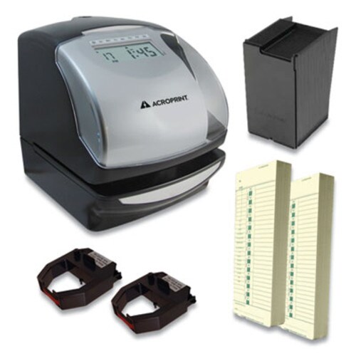 Acroprint® ES900 Time Clock Bundle, Digital Display, Black Item: ACPTRB950