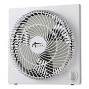 Alera® 9" 3-Speed Desktop Box Fan, Plastic, White Item: ALEFANBX10B