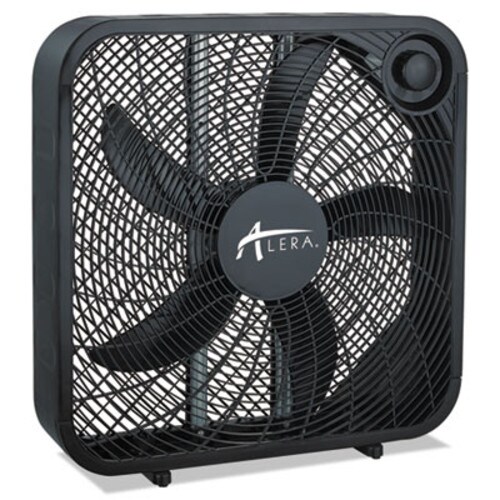 Alera® 3-Speed Box Fan, Black Item: ALEFANBX20B