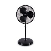 Alera® 16" 3-Speed Oscillating Pedestal Stand Fan, Metal, Plastic, Black Item: ALEFANP16B