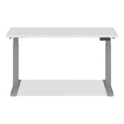 Alera® AdaptivErgo Sit-Stand Three-Stage Electric Height-Adjustable Table with Memory Controls, 60” x 24” x 30" to 49", White Item: ALEHT3SAGBD