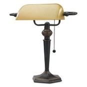 Alera® Traditional Banker's Lamp, 10w x 13.38d x 16h, Antique Bronze Item: ALELMP537BZ