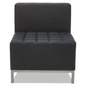 Alera® Alera QUB Series Armless L Sectional, 26.38w x 26.38d x 30.5h, Black Item: ALEQB8116