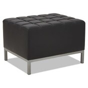 Alera® Alera QUB Series Ottoman, 26.38w x 21.5d x 17.5h, Black Item: ALEQB8216