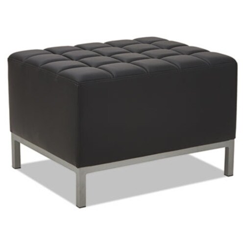 Alera® Alera QUB Series Ottoman, 26.38w x 21.5d x 17.5h, Black Item: ALEQB8216