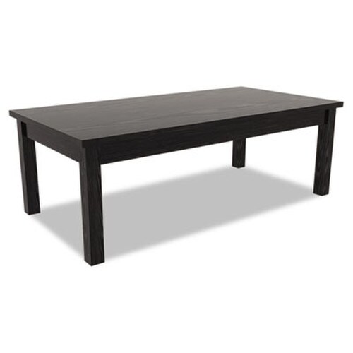 Alera® Alera Valencia Series Occasional Table, Rectangle, 47.25w x 19.13d x 16.38h, Black Item: ALEVA7548BK