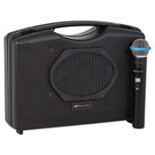 AmpliVox® Bluetooth Audio Portable Buddy with Wireless Handheld Mic, 50W, Black Item: APLSW223A