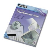 Apollo® Laser Transparency Film, 8.5 x 11, Black on Clear, 50/Box Item: APOCG7060