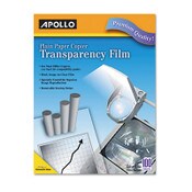 Apollo® Plain Paper Laser Transparency Film with Handling Strip, 8.5 x 11, Black on Clear, 100/Box Item: APOPP201C