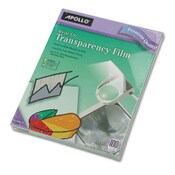 Apollo® Write-On Transparency Film, 8.5 x 11, 100/Box Item: APOWO100CB