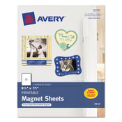 Avery® Printable Magnet Sheets, 8.5 x 11, White, 5/Pack Item: AVE3270