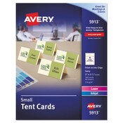 Avery® Small Tent Card, Ivory, 2 x 3.5, 4 Cards/Sheet, 40 Sheets/Pack Item: AVE5913