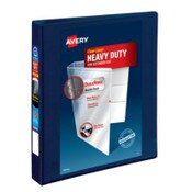 Avery® Heavy-Duty View Binder with DuraHinge and One Touch EZD Rings, 3 Rings, 1" Capacity, 11 x 8.5, Navy Blue, 12/Carton Item: AVE79809CT