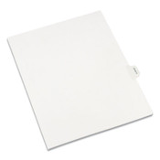 Avery® Allstate-Style Legal Side Tab Dividers, 26-Tab, Exhibit G, 11 x 8.5, White, 25/Pack Item: AVE82113