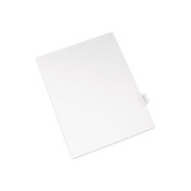 Avery® Allstate-Style Legal Side Tab Dividers, 26-Tab, Exhibit H, 11 x 8.5, White, 25/Pack Item: AVE82114