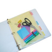 Angler's Zip-All Ring Binder Pocket, 8.5 x 11, Clear Item: AVTANG52