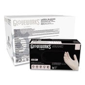 Latex Disposable Gloves, Powder-Free, 4 mil, X-Large, Ivory, 100 Gloves/Box, 10 Boxes/Carton Latex Disposable Gloves, Powder-Free, 4 mil, X-Large, Ivory, 100 Gloves/Box, 10 Boxes/Carton