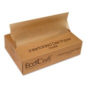 Bagcraft EcoCraft Interfolded Soy Wax Deli Sheets, 8 x 10.75, 500/Box, 12 Boxes/Carton Item: BGC016008