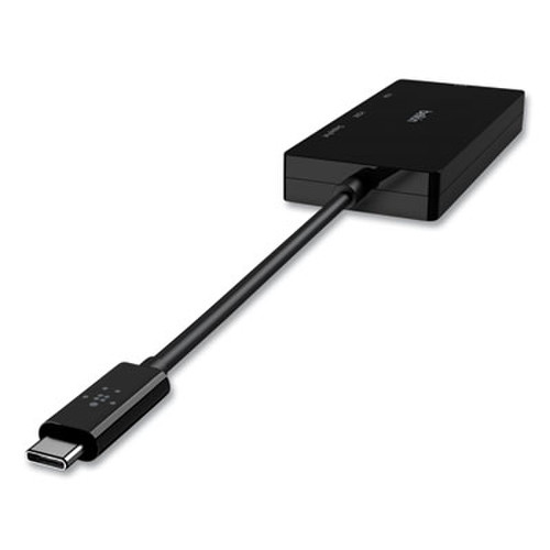 Belkin® USB-C Video Adapter, DisplayPort/DVI/HDMI/USB-C/VGA, 4.33" Black Item: BLKAVC003BKBL