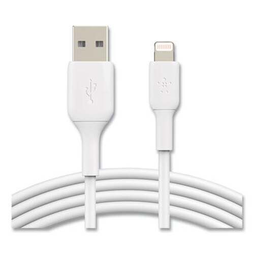Belkin® BOOST CHARGE Apple Lightning to USB-A ChargeSync Cable, 9.8 ft, White Item: BLKCAA001BT3MWH