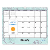 Blue Sky® Rue Du Flore Wall Calendar, Rue du Flore Artwork, 12 x 15, White/Jade/Lavender Sheets, 12-Month (Jan to Dec): 2024 Item: BLS101611