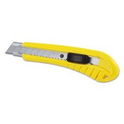 Stanley® Standard Snap-Off Knife, 18 mm Blade, 6.75" Plastic Handle, Yellow Item: BOS10280