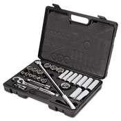 Stanley Tools® 26-Piece Mechanic's Tool Set, SAE, 1/2" Drive, 7/16" to 1 1/4", 6-Point/12-Point Item: BOS85434
