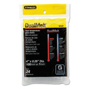 Stanley Bostitch® Dual Temperature Mini Glue Sticks, 0.28" x 4", Dries Clear, 24/Pack Item: BOSGS10DT