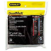 Stanley® Dual Temperature Glue Sticks, 0.45" x 4", Dries Clear, 24/Pack Item: BOSGS20DT