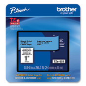 Brother P-Touch® TZe Laminated Removable Label Tapes, 0.94" x 26.2 ft, Black on Blue Item: BRTTZE551CS
