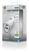 ByTech® PD Car Charger, 30 W, Two 3 A Ports, White Item: BTHCLPDV3101WT