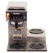 BUNN® CWTF-3 Three Burner Automatic Coffee Brewer, 12-Cup, Black/Stainless Steel Item: BUNCWTF153LP