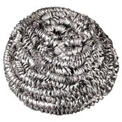 Boardwalk® Stainless Steel Scrubber, Medium Size, Steel Gray, 72/Carton Item: BWK35