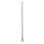 Boardwalk® Wrapped Giant Straws, 7.75", Polypropylene, Red/White Striped, 7,200/Carton Item: BWKGSTW775RW