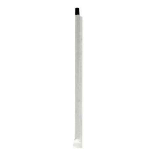 Boardwalk® Wrapped Jumbo Paper Straws, 7.75", Paper, Black, 1,280/Carton Item: BWKPPRSTRWBLIW