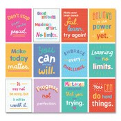 Carson-Dellosa Education Mini Posters, Growth Mindset Quotes, 8.5 x 11, 12/Set Item: CDP106009