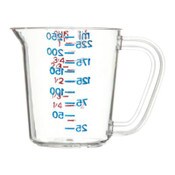Carlisle Commercial Measuring Cup, 1 cup, Clear Item: CFS4314107