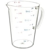 Carlisle Commercial Measuring Cup, 1 gal, Clear Item: CFS4314507